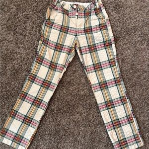 Free people plaid pants SIZE 4